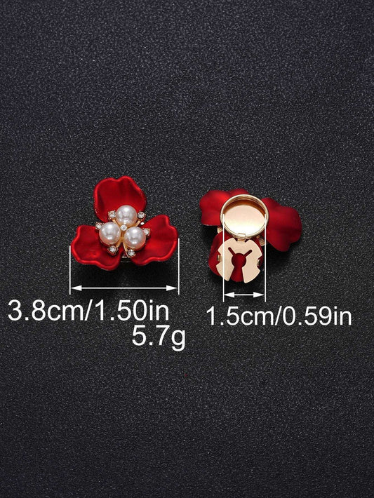 New Chinese Style 3 - Petal Flower Shirt Button Cover | Decorative Cufflink - Style Button for Evening Parties & Formal Events - Blissette
