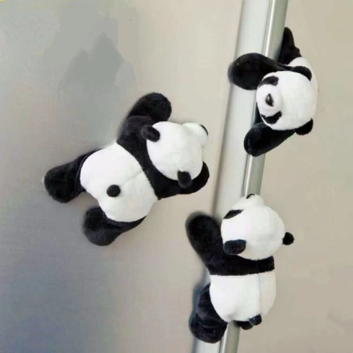 Magnetic Panda Plush Toy – Cute Forbidden City-Inspired “Fu Gui Zhu” Refrigerator Decor, Cultural Souvenir & Gift - Blissette