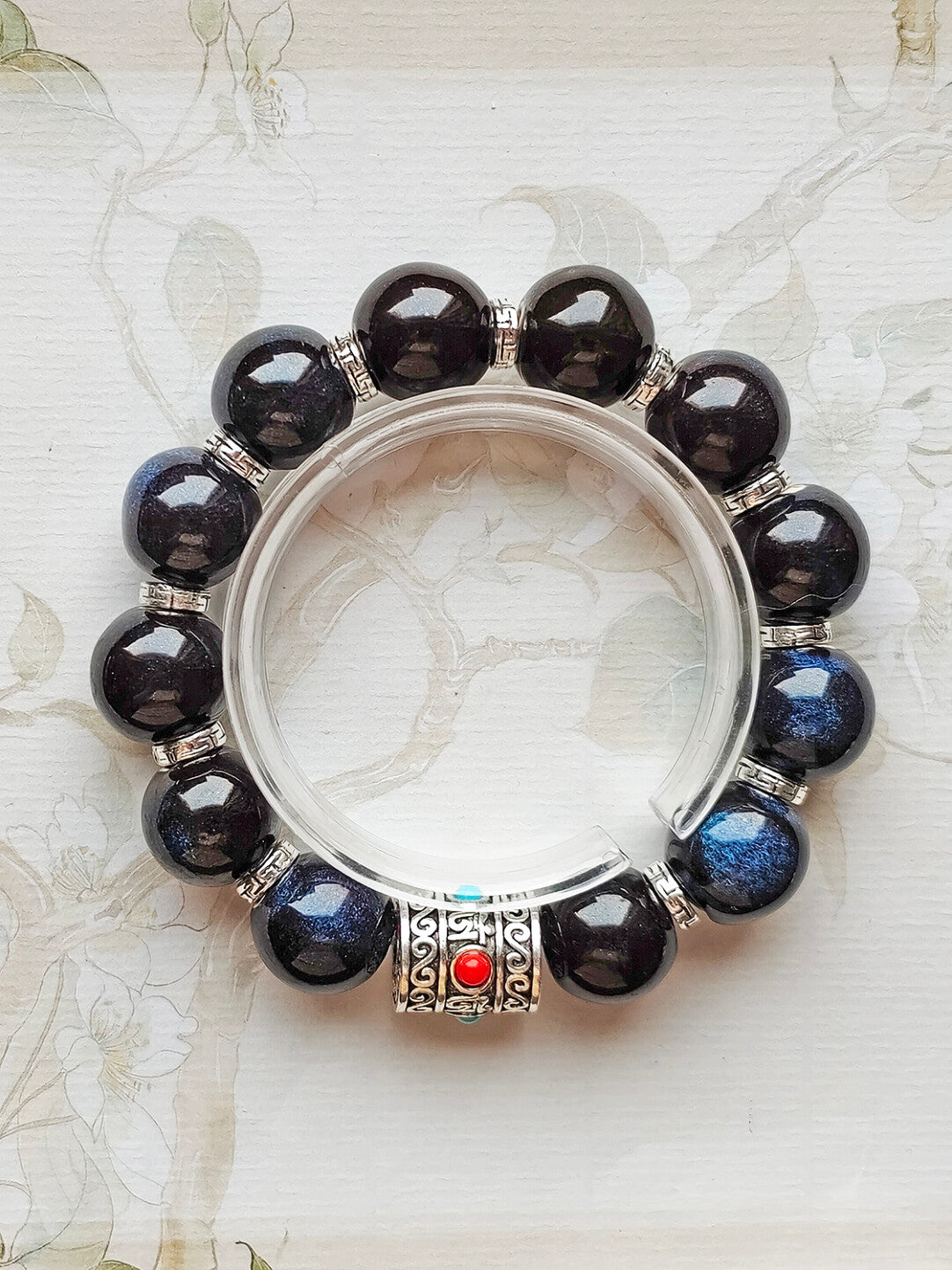 Colorful Pearlescent Porcelain Simple Bracelet, 10mm White Porcelain Beads, Boutique Quality Unisex Single‑Color Ceramic Handcraf