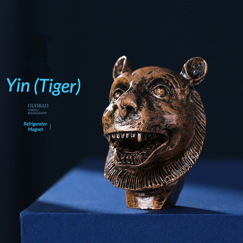 12 Zodiac 3D Resin Fridge Magnets | Yuanmingyuan Beijing Souvenir
