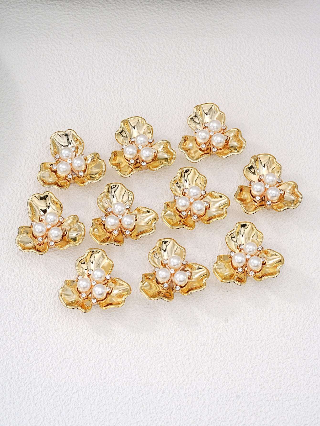 New Chinese Style 3 - Petal Flower Shirt Button Cover | Decorative Cufflink - Style Button for Evening Parties & Formal Events - Blissette