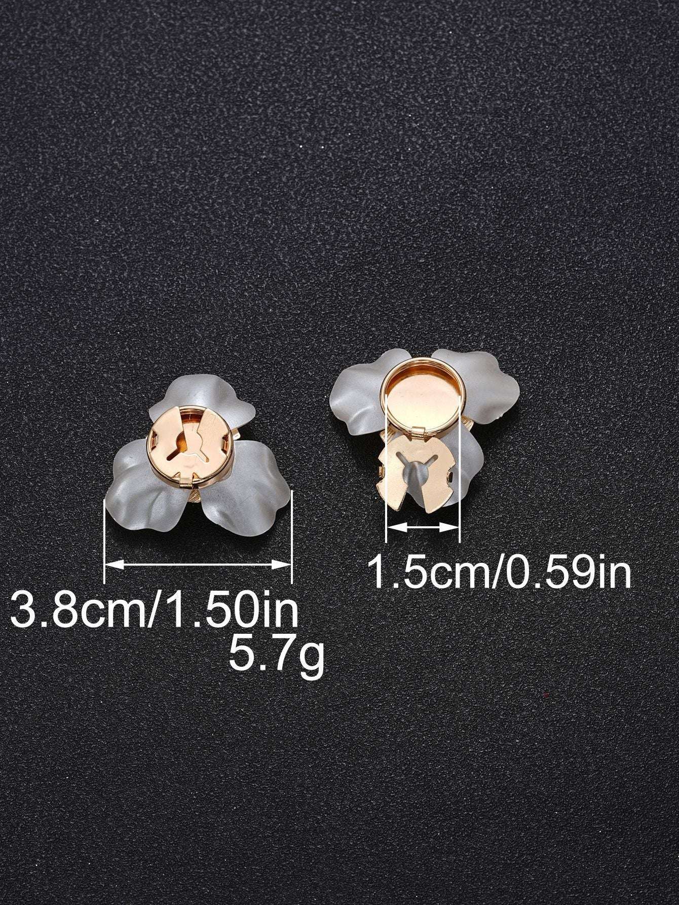 New Chinese Style 3 - Petal Flower Shirt Button Cover | Decorative Cufflink - Style Button for Evening Parties & Formal Events - Blissette
