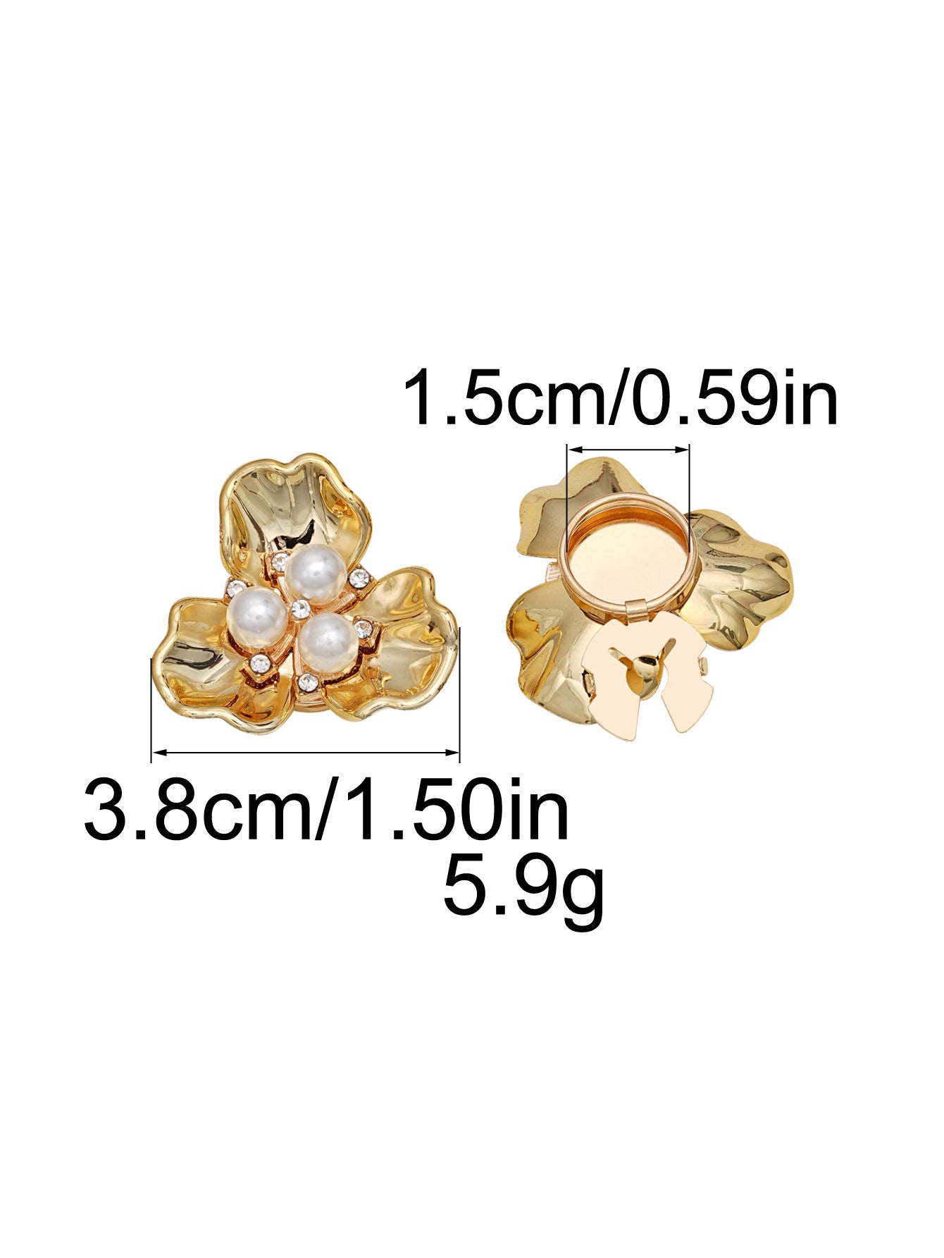 New Chinese Style 3 - Petal Flower Shirt Button Cover | Decorative Cufflink - Style Button for Evening Parties & Formal Events - Blissette