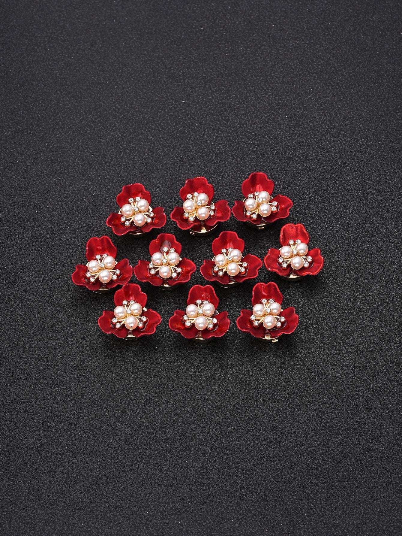 New Chinese Style 3 - Petal Flower Shirt Button Cover | Decorative Cufflink - Style Button for Evening Parties & Formal Events - Blissette