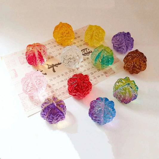 Handcrafted Liuli Crystal Walnuts - Blissette
