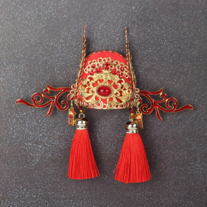 Ancient Chinese Opera Phoenix Coronet & Bridal Headdress Fridge Magnets, Peking Opera Facial Mask Cultural Souvenirs from Beijing Museum, Travel Magnetic Refrigerator Decor Gifts
