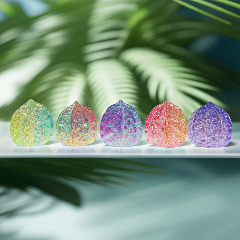 Handcrafted Liuli Crystal Walnuts