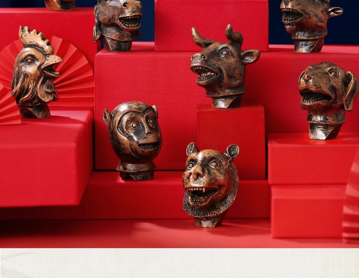12 Zodiac 3D Resin Fridge Magnets | Yuanmingyuan Beijing Souvenir