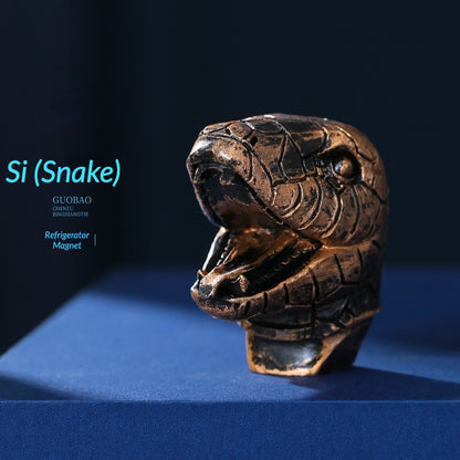12 Zodiac 3D Resin Fridge Magnets | Yuanmingyuan Beijing Souvenir