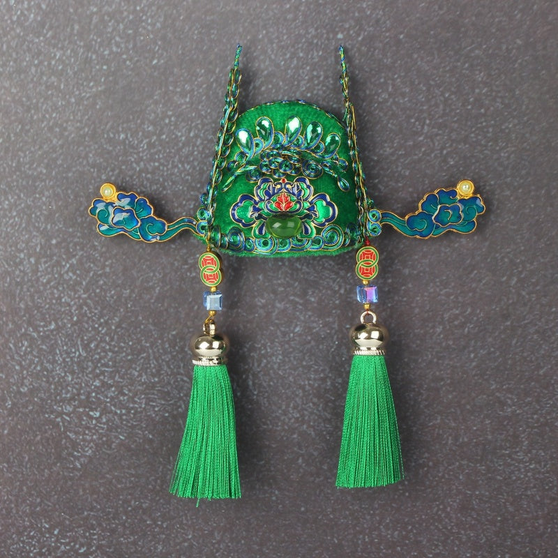 Ancient Chinese Opera Phoenix Coronet & Bridal Headdress Fridge Magnets, Peking Opera Facial Mask Cultural Souvenirs from Beijing Museum, Travel Magnetic Refrigerator Decor Gifts