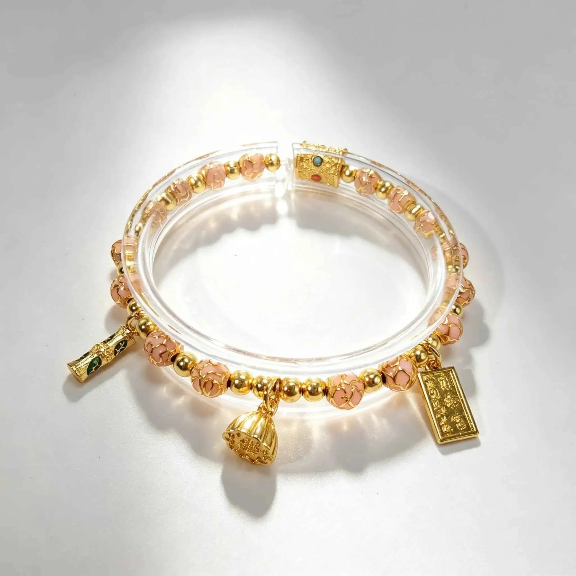 Lucky Enamel Beaded Bracelet | Temple - Inspired Cloisonné Jewelry