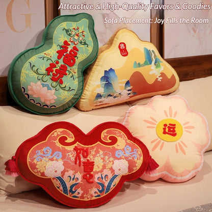 China Chic Ruyi FuLu Mountain Throw Pillows Sofa & Car Cushions