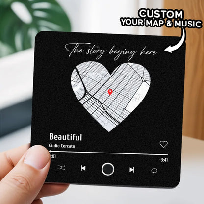Personalized music fridge magnet👑🌹
