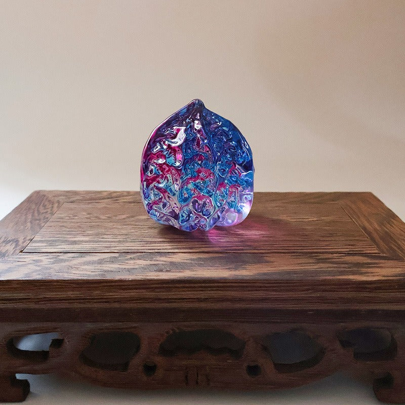 Handcrafted Liuli Crystal Walnuts