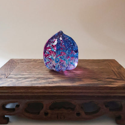 Handcrafted Liuli Crystal Walnuts