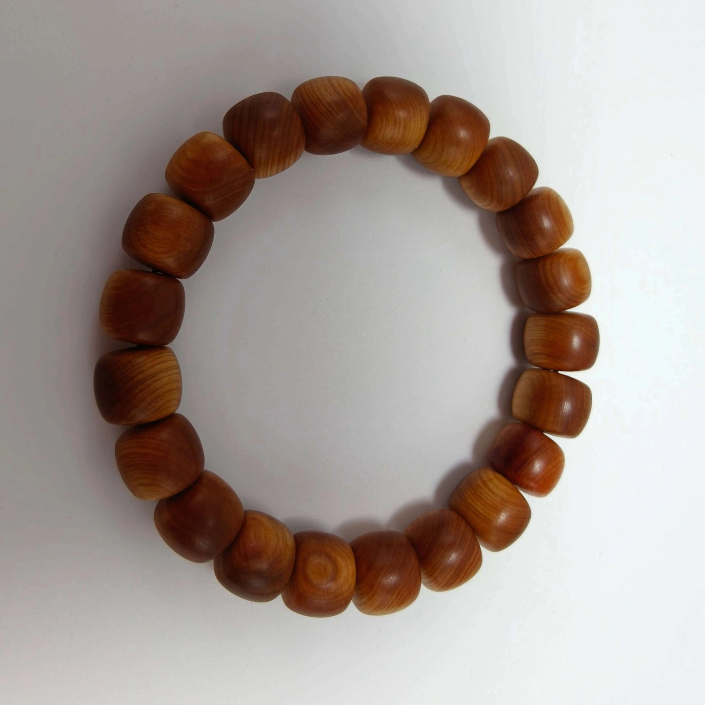 Natural Cypress Wood Bracelet (10.5mm) | Temple-Inspired Mindful Wear for Calm & Balance