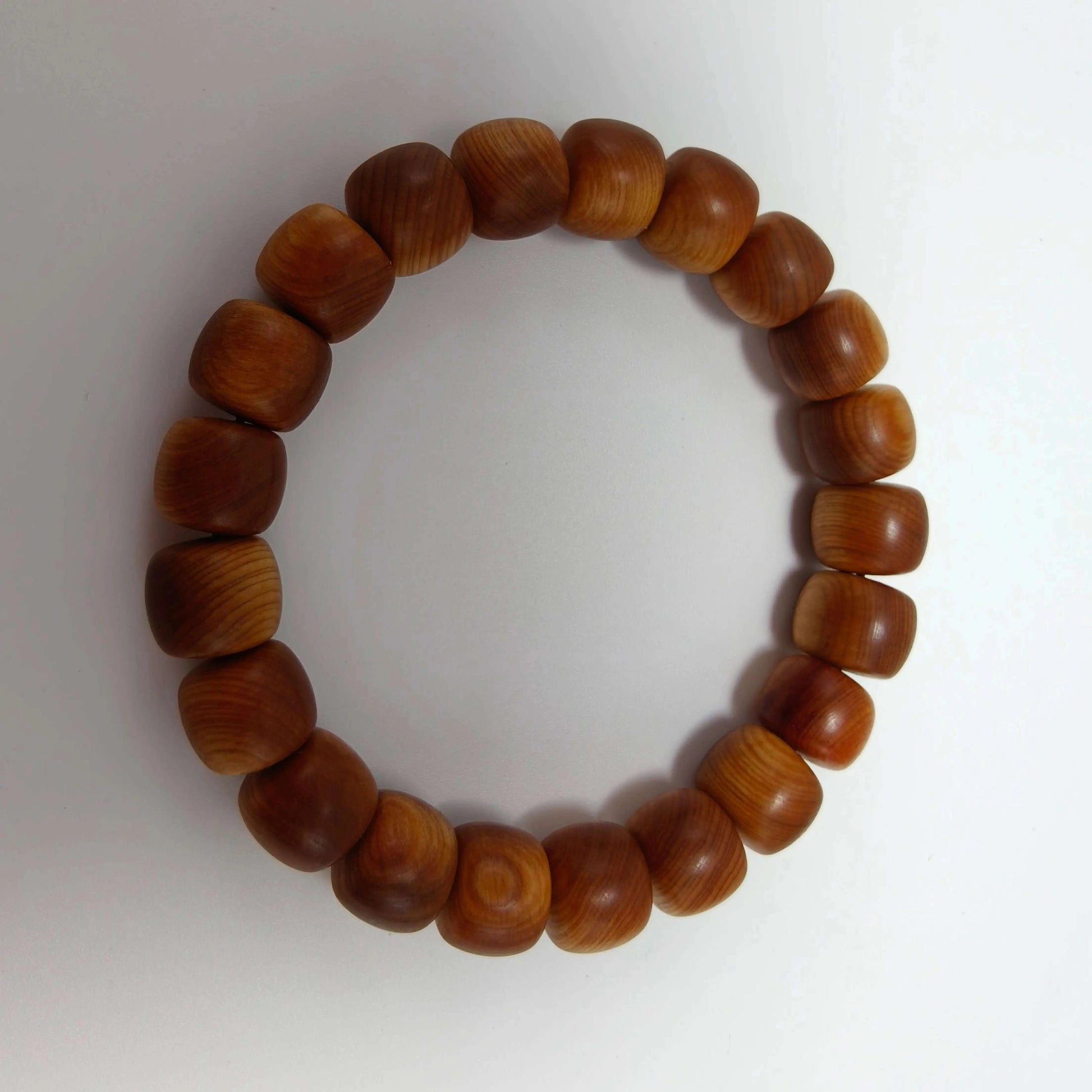 Natural Cypress Wood Bracelet (10.5mm) | Temple-Inspired Mindful Wear for Calm & Balance
