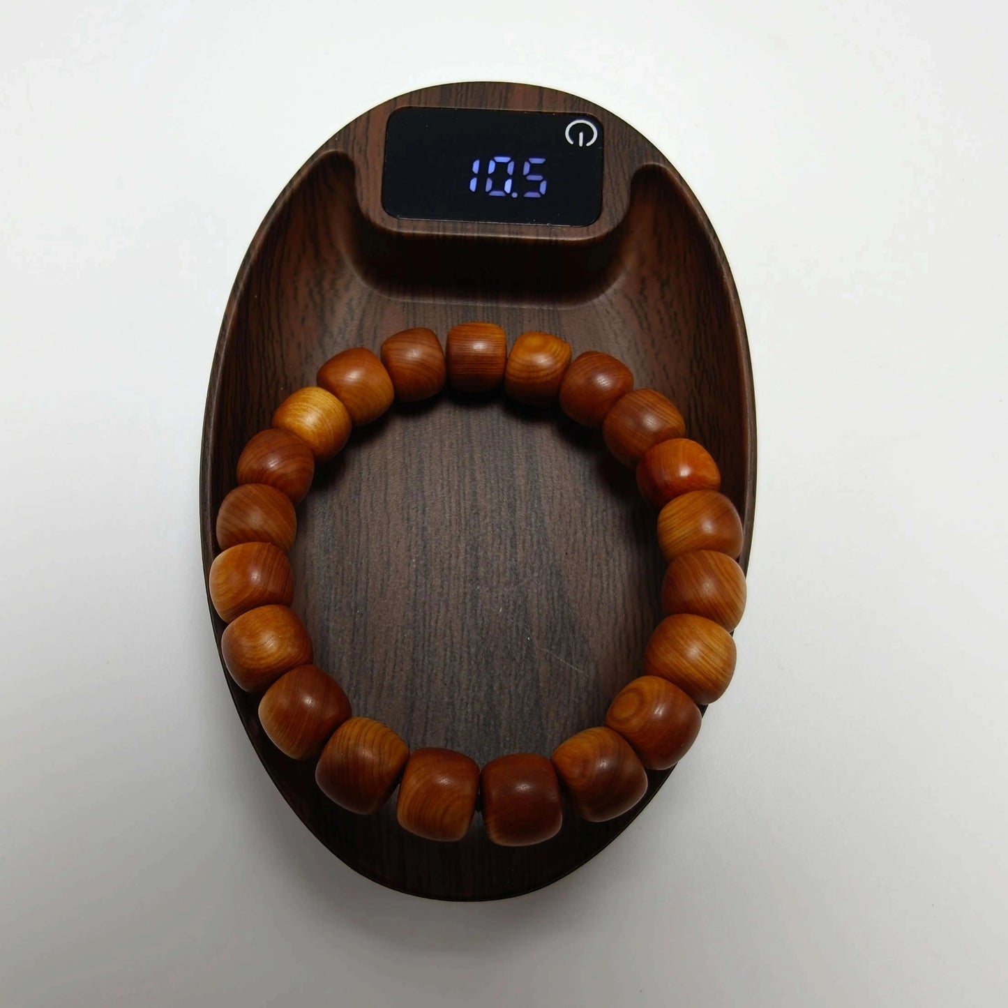 Natural Cypress Wood Bracelet (10.5mm) | Temple-Inspired Mindful Wear for Calm & Balance