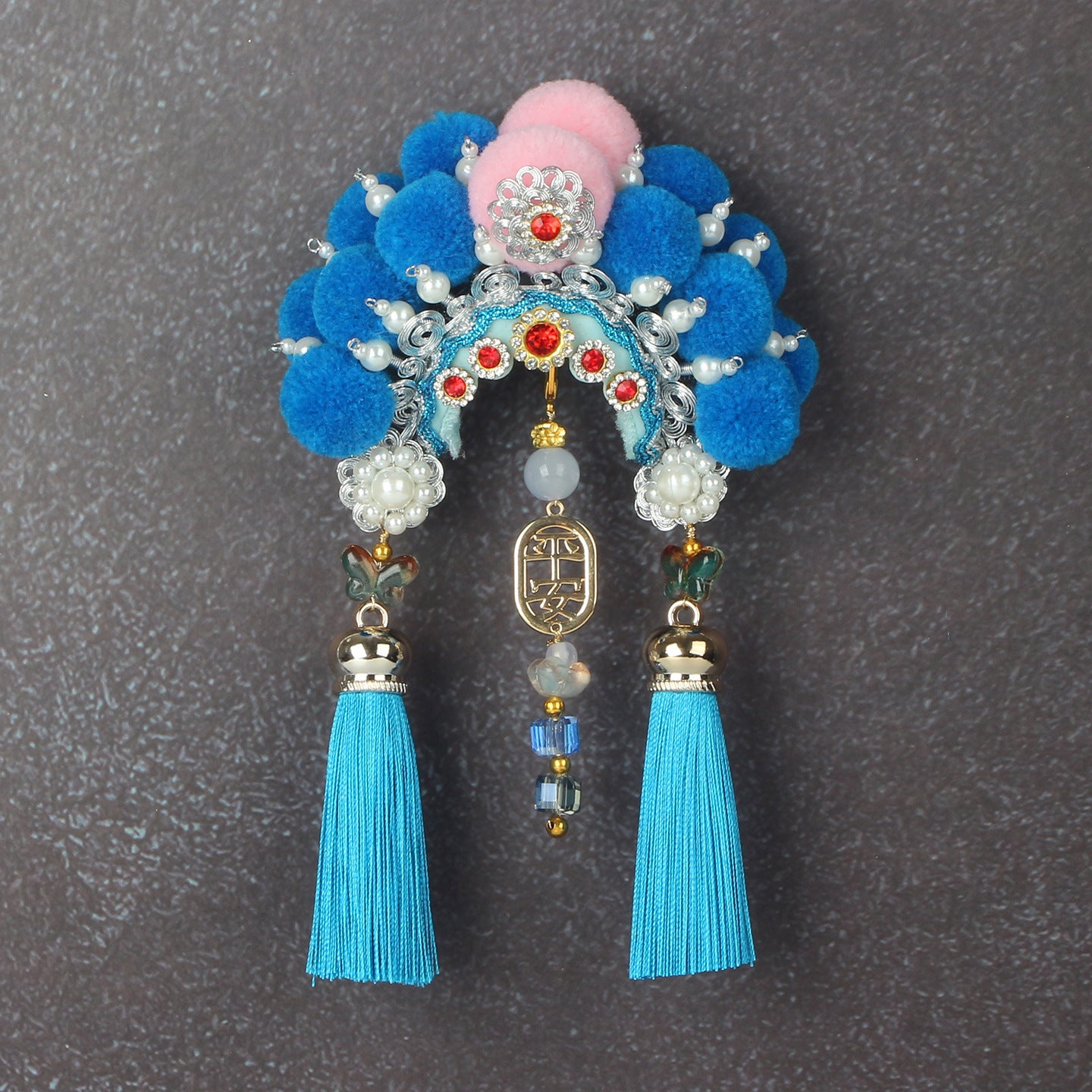 Ancient Chinese Opera Phoenix Coronet & Bridal Headdress Fridge Magnets, Peking Opera Facial Mask Cultural Souvenirs from Beijing Museum, Travel Magnetic Refrigerator Decor Gifts