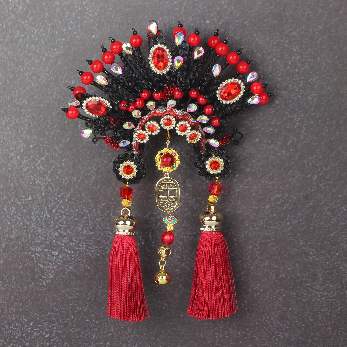 Ancient Chinese Opera Phoenix Coronet & Bridal Headdress Fridge Magnets, Peking Opera Facial Mask Cultural Souvenirs from Beijing Museum, Travel Magnetic Refrigerator Decor Gifts