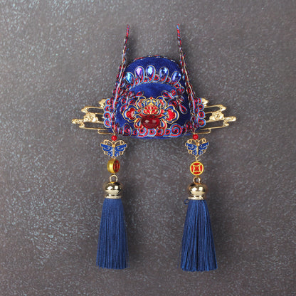 Ancient Chinese Opera Phoenix Coronet & Bridal Headdress Fridge Magnets, Peking Opera Facial Mask Cultural Souvenirs from Beijing Museum, Travel Magnetic Refrigerator Decor Gifts