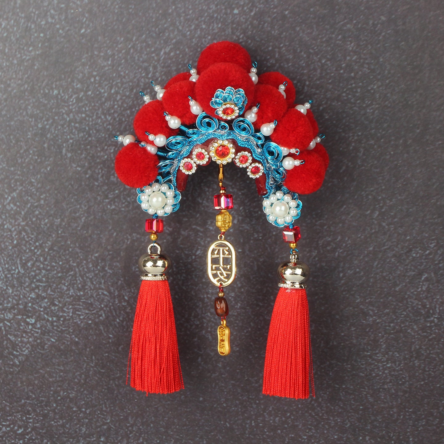 Ancient Chinese Opera Phoenix Coronet & Bridal Headdress Fridge Magnets, Peking Opera Facial Mask Cultural Souvenirs from Beijing Museum, Travel Magnetic Refrigerator Decor Gifts