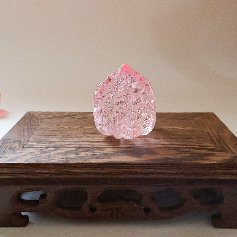 Handcrafted Liuli Crystal Walnuts