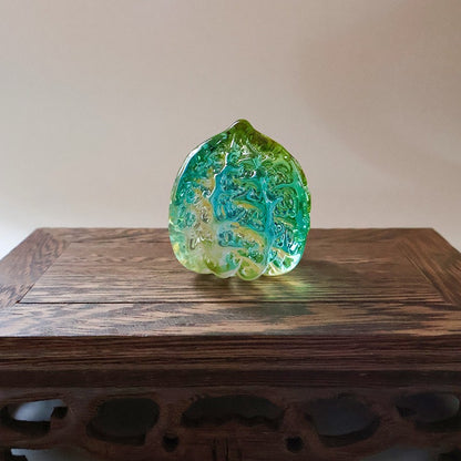 Handcrafted Liuli Crystal Walnuts