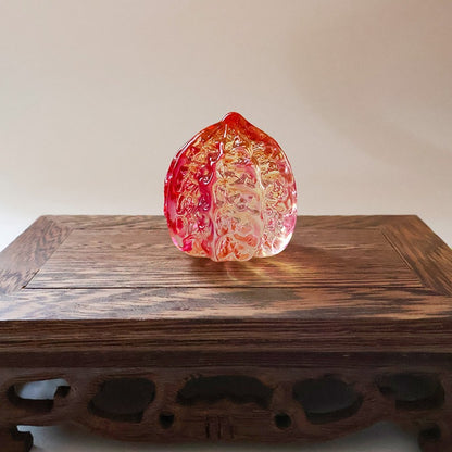 Handcrafted Liuli Crystal Walnuts