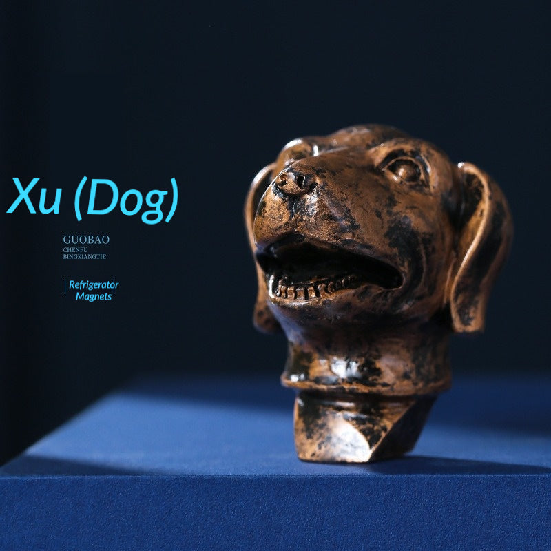 12 Zodiac 3D Resin Fridge Magnets | Yuanmingyuan Beijing Souvenir
