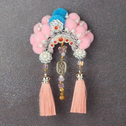 Ancient Chinese Opera Phoenix Coronet & Bridal Headdress Fridge Magnets, Peking Opera Facial Mask Cultural Souvenirs from Beijing Museum, Travel Magnetic Refrigerator Decor Gifts