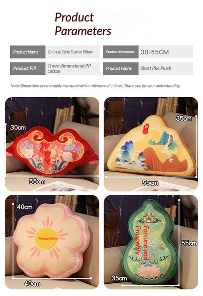 China Chic Ruyi FuLu Mountain Throw Pillows Sofa & Car Cushions