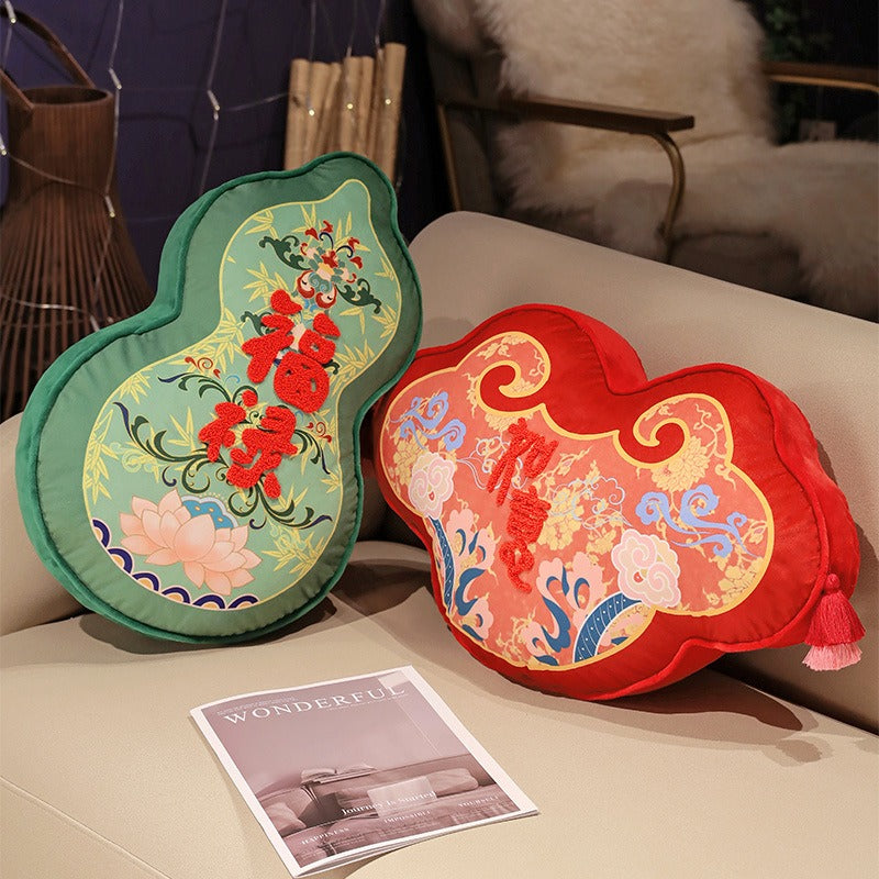 China Chic Ruyi FuLu Mountain Throw Pillows Sofa & Car Cushions