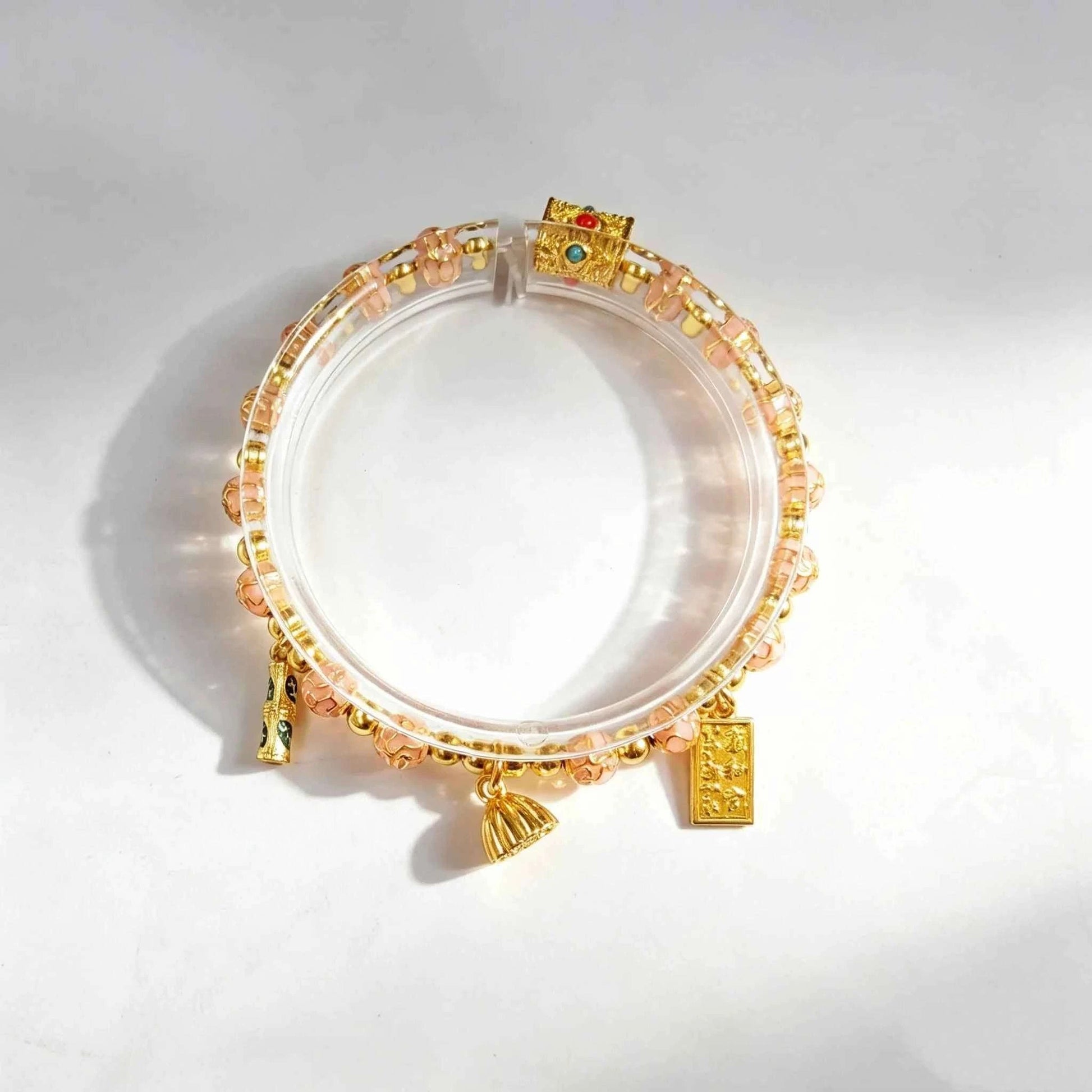 Lucky Enamel Beaded Bracelet | Temple - Inspired Cloisonné Jewelry